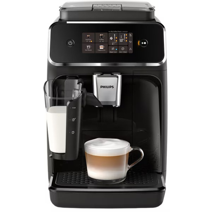 Еспресо машина Philips Espressor Series 2300 EP2331/10, 1500 W, система LatteGO, 4 напитки, 15 бара, 1,8 л, черна