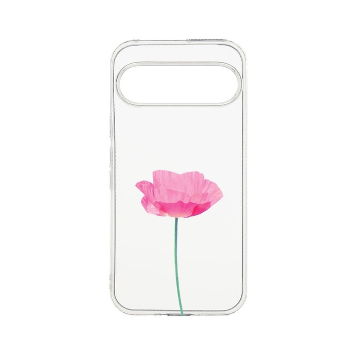 BestCase® Husa Clear Silicon 2MM, Compatibila Cu Google Pixel 9, Rose - Pastel Pink, Antisoc, Protectie Camera, T 693