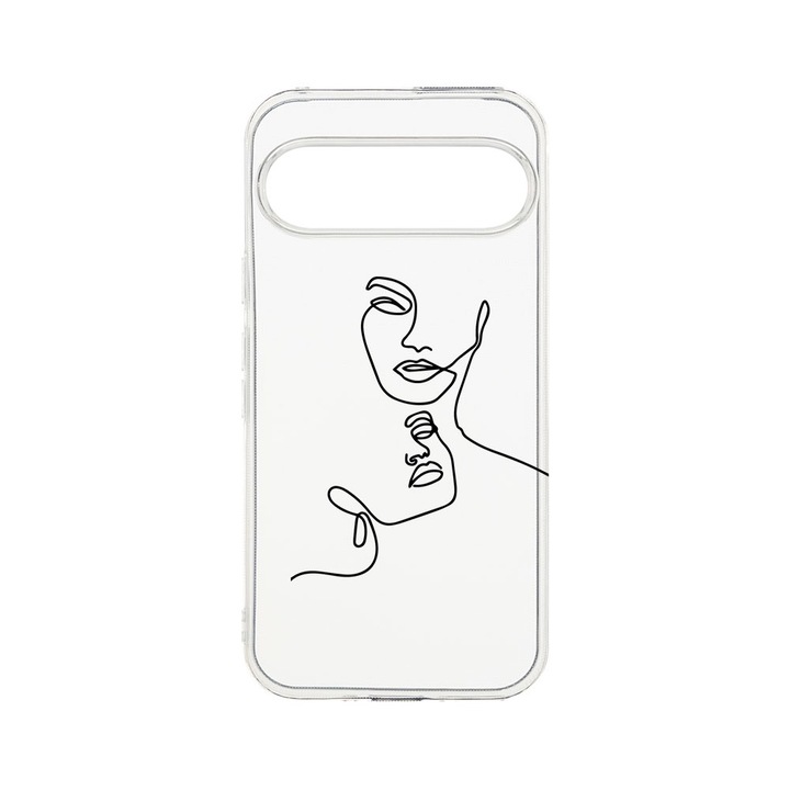 BestCase® Husa Clear Silicon 2MM, Compatibila Cu Google Pixel 9 Pro, Mother Love, Antisoc, Protectie Camera, T 741