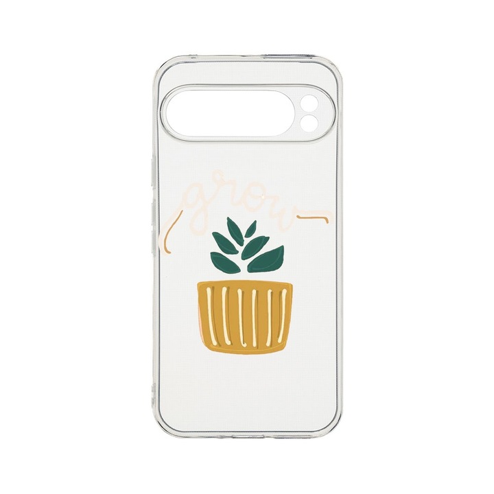 BestCase® Husa Clear Silicon 2MM, Compatibila Cu Google Pixel 9 Pro XL, Grow, Antisoc, Protectie Camera, T 490