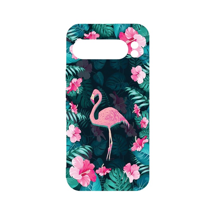 BestCase® Husa Clear Silicon 2MM, Compatibila Cu Google Pixel 9 Pro XL, Flamingo, Antisoc, Protectie Camera, T 247
