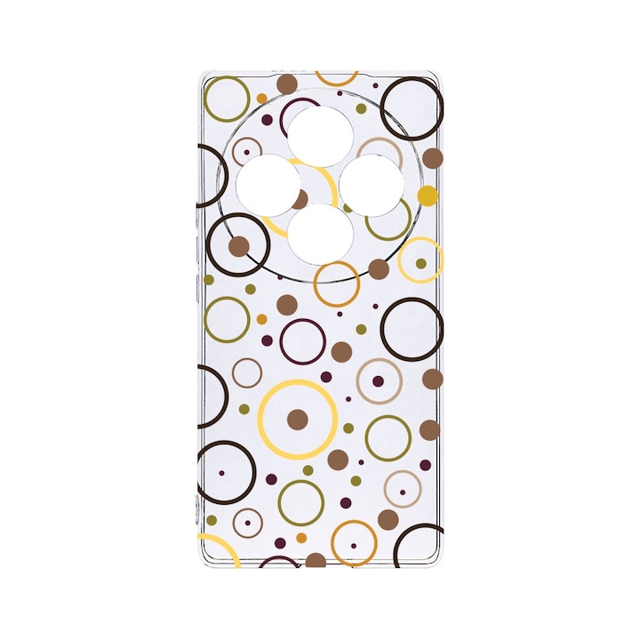 BestCase® Husa Clear Silicon 2MM, Compatibila Cu OPPO Reno12 FS / Reno12 F, Circle, Antisoc, Protectie Camera, T 147