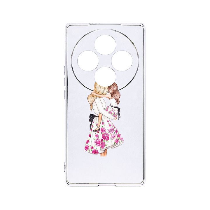 BestCase® Husa Clear Silicon 2MM, Compatibila Cu OPPO Reno12 F / Reno12 FS, Princesses Girl Mom, Antisoc, Protectie Camera, T 554