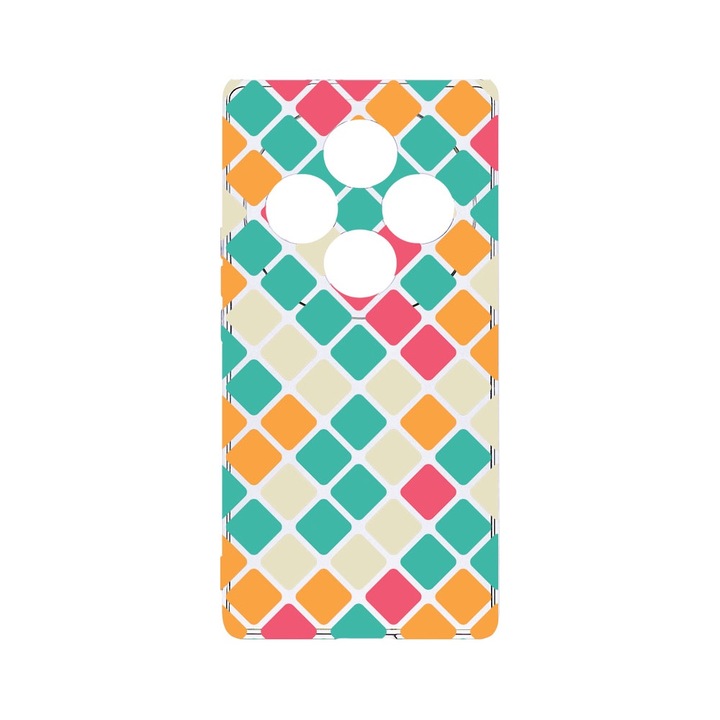 BestCase® Husa Clear Silicon 2MM, Compatibila Cu OPPO Reno12 FS / Reno12 F, Mozaic, Antisoc, Protectie Camera, T 123