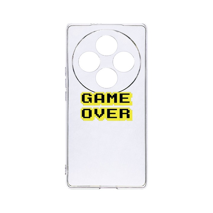 BestCase® Husa Clear Silicon 2MM, Compatibila Cu OPPO Reno12 FS / Reno12 F, Game Over, Antisoc, Protectie Camera, T 671