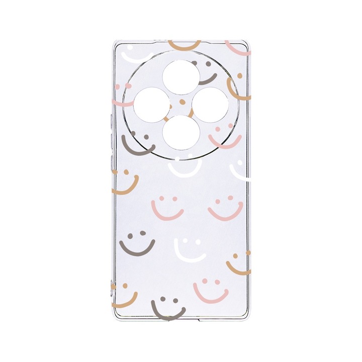 BestCase® Husa Clear Silicon 2MM, Compatibila Cu OPPO Reno12 F / Reno12 FS, Smile Please, Antisoc, Protectie Camera, T 985