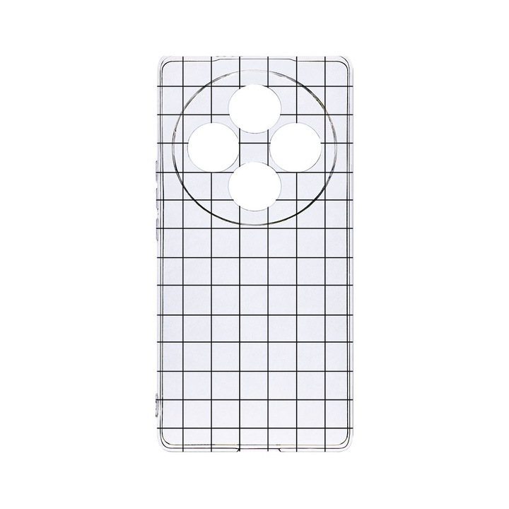 BestCase® Husa Clear Silicon 2MM, Compatibila Cu OPPO Reno12 FS / Reno12 F, Grid, Antisoc, Protectie Camera, T 15