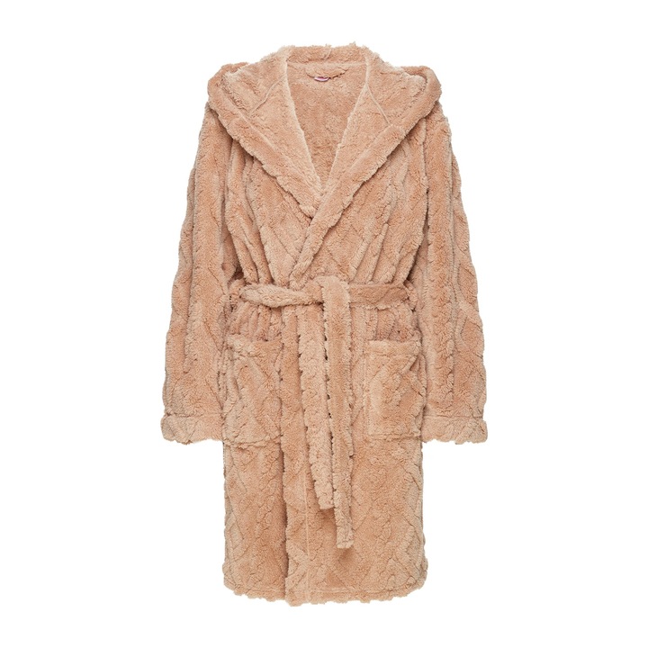 Дамски халат за баня Fredda, бежов, 2XL