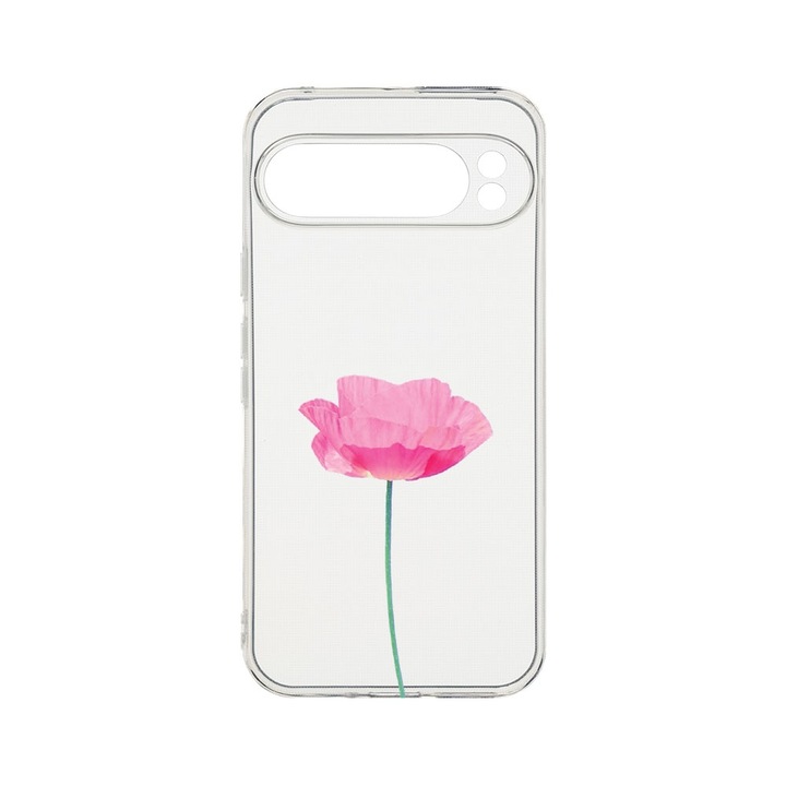 BestCase® Husa Clear Silicon 2MM, Compatibila Cu Google Pixel 9 Pro XL, Rose - Pastel Pink, Antisoc, Protectie Camera, T 693