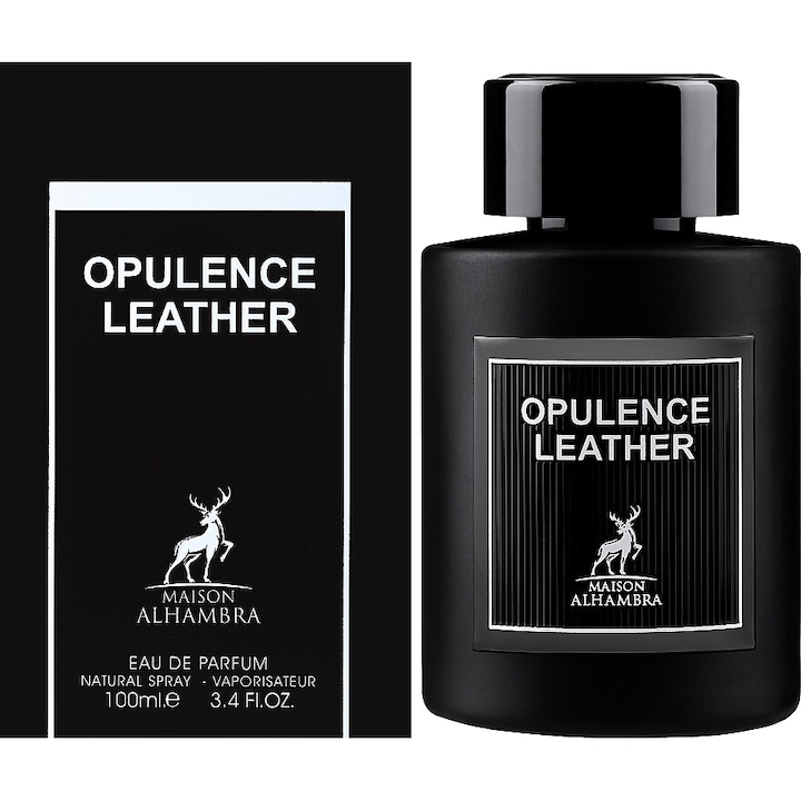 Apa de parfum, Alhambra Opulence Leather, 100 ml, unisex