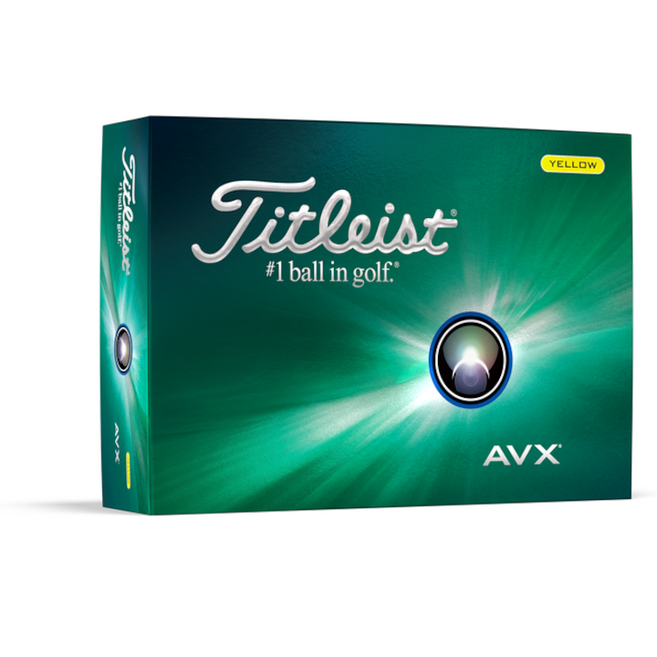 Titleist AVX Yellow Golf Balls 12 db