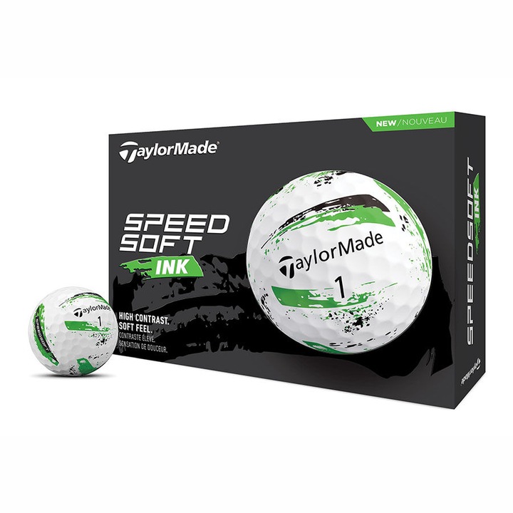 12 db Taylor Made SpeedSoft INK zöld golflabdát tartalmazó csomag