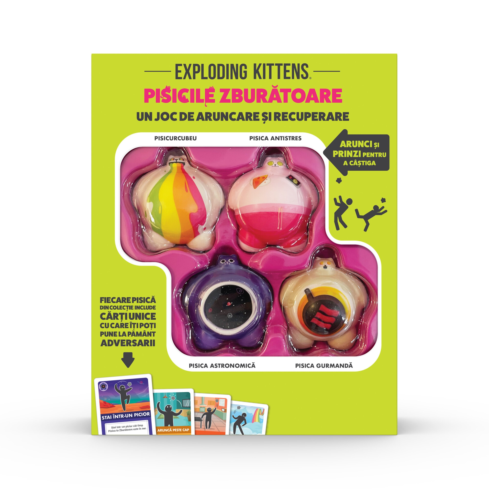 Joc Exploding Kittens - Pisicile zburatoare, lb. romana - eMAG.ro