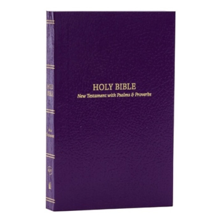Kjv, Pocket New Testament With Psalms And Proverbs, Softcover, Purple, Red Letter, Comfort Print - Thomas Nelson
