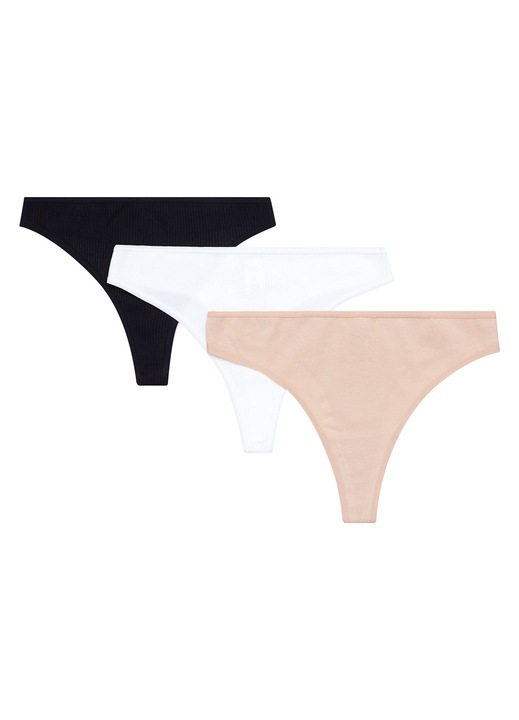 Set 3 pechi deChiloti tanga Sol-Sol Esotiq, Bumbac, Multicolor