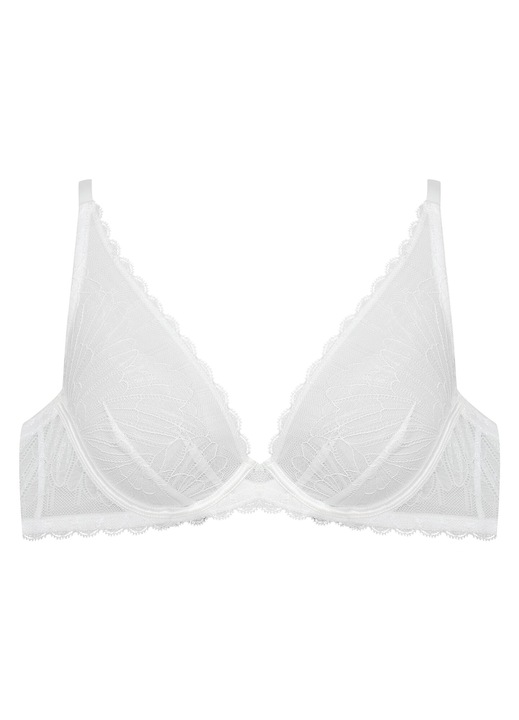 Sutien moale Oprah, Esotiq, Dantela, Alb