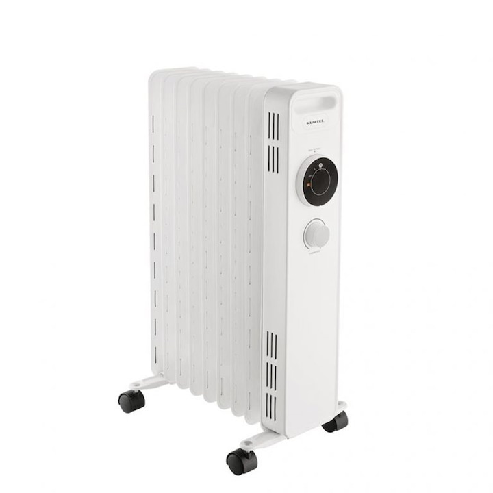 Calorifer electric cu ulei 9 elementi, Cu Termostat reglabil, Putere 2300W, 3 trepte de temperatura, Kum-1229