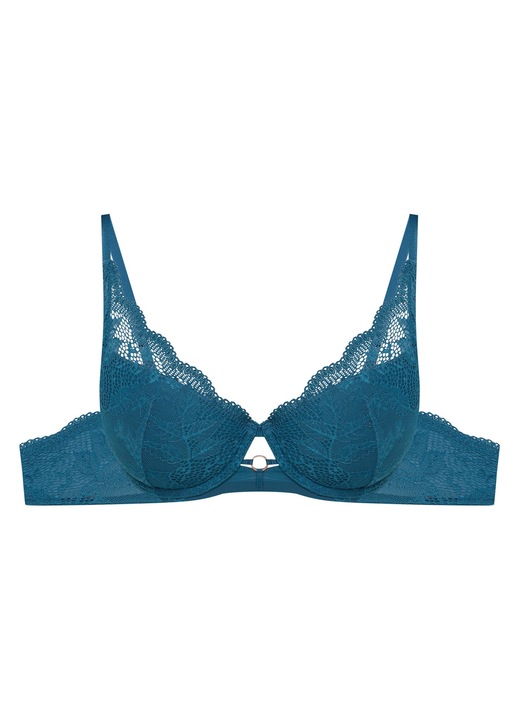 Sutien push-up Esotiq Tarot, Bumbac, Albastru