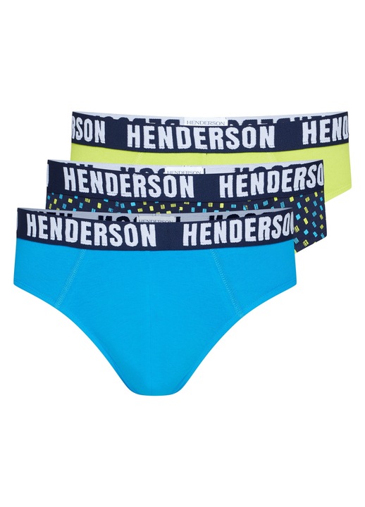 Комплект от 3 чифта мъжки слипове Henderson, Памук/Еластан,