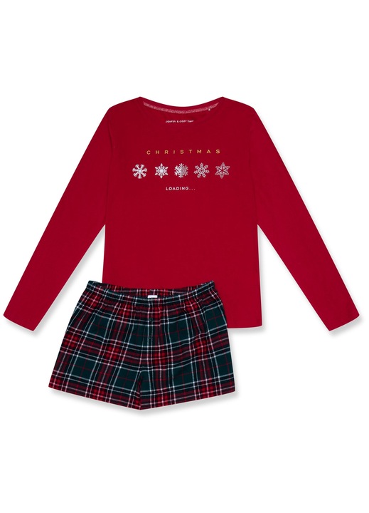 Pijamale de dama Henderson, bumbac rosu