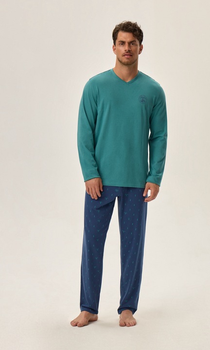 Pijamale barbati Joger, Henderson, Bumbac, Verde