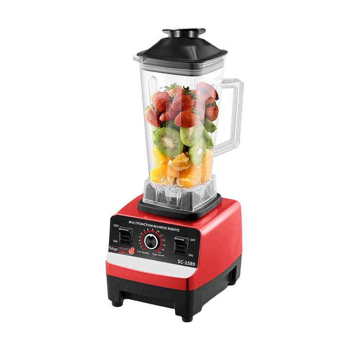 Блендер 2 в 1, SonyMax, Ice Crusher, 15 скорости, 3000 W, Pulse, 2.5 L