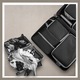 Set 3 huse organizare bagaj calatorie, Marvit, sistem compresie/extensie cu fermoar, Negru