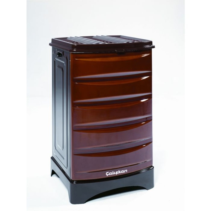 Soba turbo cvadrilaterala cu galeata de combustibil solid CALISKAN 107