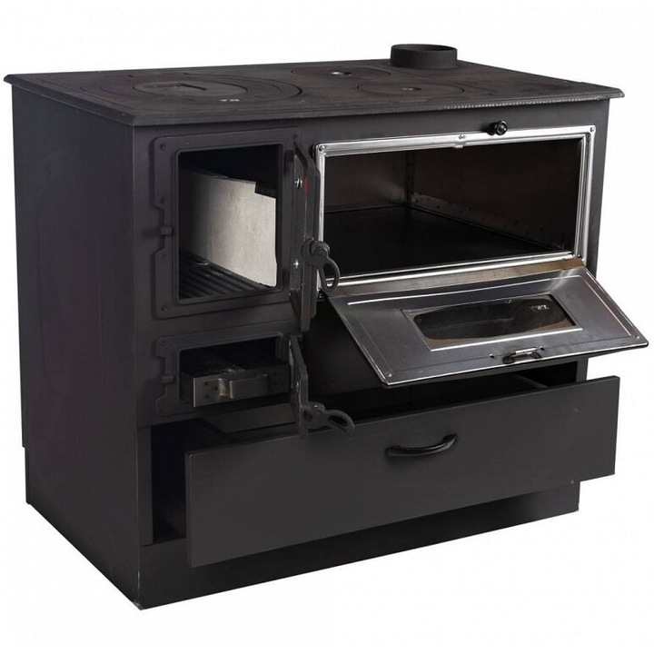 Soba pe lemne 9kW Grand Fantazia Lux, cos dreapta