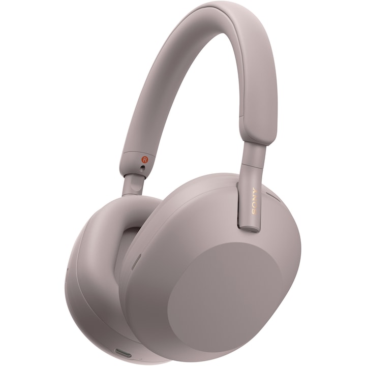 Слушалки Over the Ear Sony WH-1000XM5P, Wireless, Bluetooth, Noise cancelling, Автономия 30 часа, Микрофон, Alexa и Google Assistant, Smoky Pink