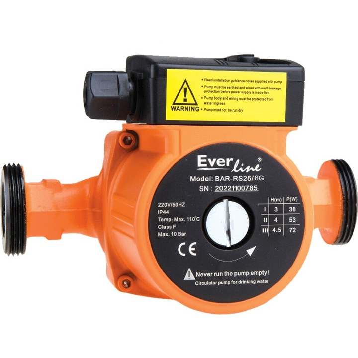 Pompa recirculare EVERPRO BAR. RS25 6G 180