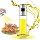 Pulverizator spray cu palnie pentru Ulei sau Otet, Transparent, Inox, 100ml