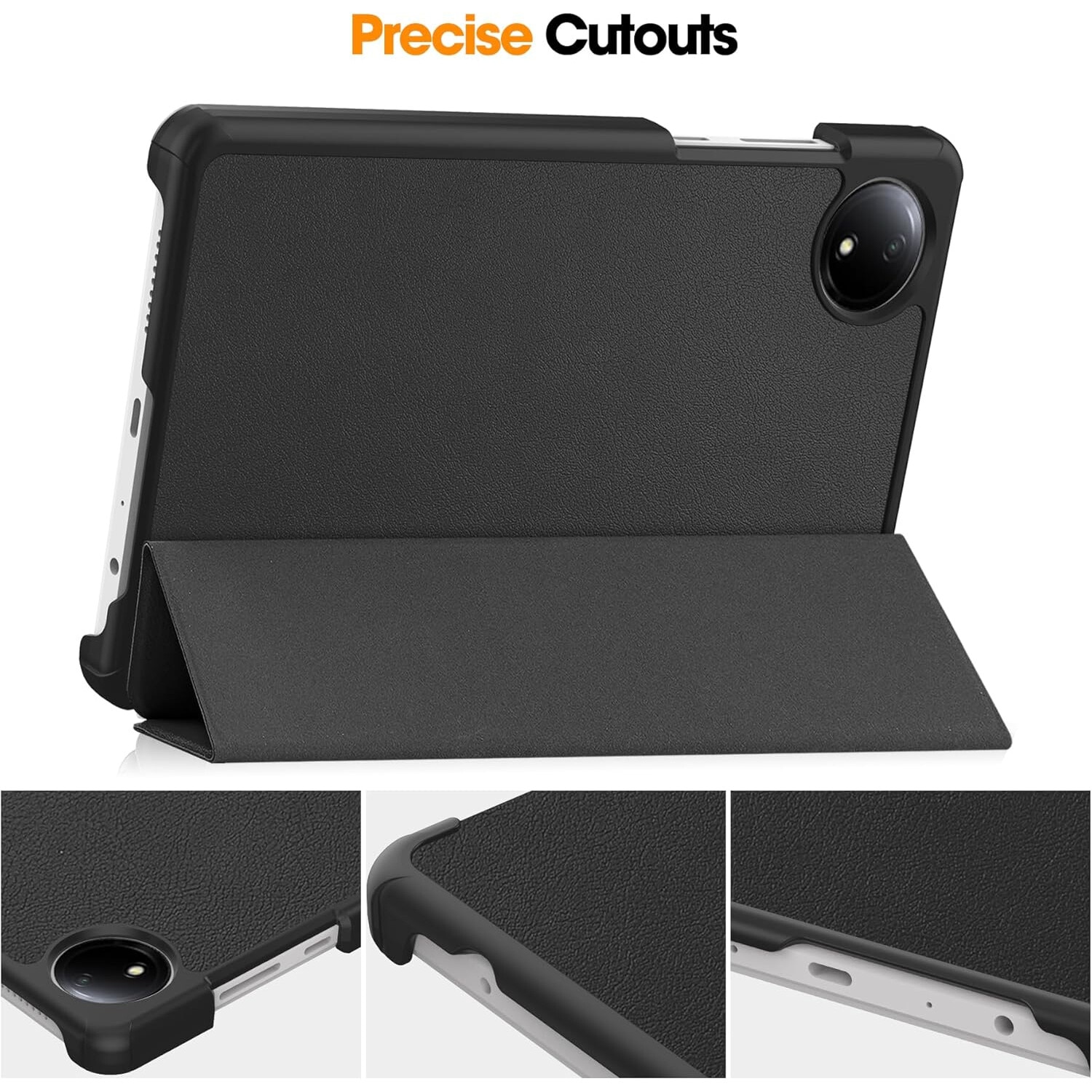 Husa pentru Xiaomi Redmi Pad SE 8.7 tip stand functie sleep/wake-up negru