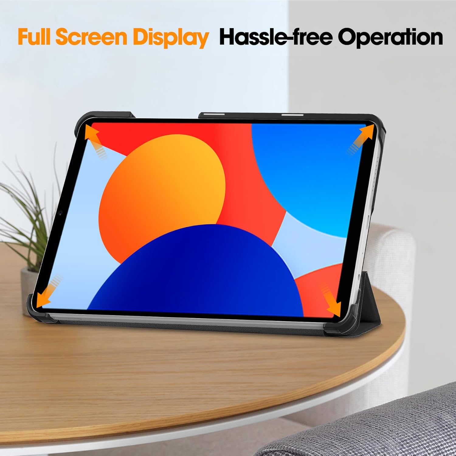 Husa pentru Xiaomi Redmi Pad SE 8.7 tip stand functie sleep/wake-up negru