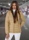 Jacheta de femei OZONEE JS/16M9101, Bej