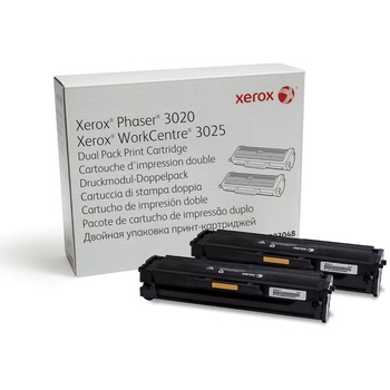Toner XEROX pentru Phaser 3020/WorkCentre 3025, Dual pack, Black Toner XEROX pentru Phaser 3020/WorkCentre 3025, Dual pack, Black