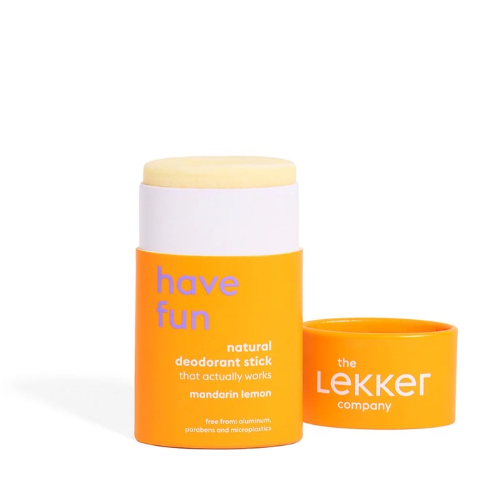 Deodorant Stick Lekker Mandarina si Lamaie – Natural, Vegan, Fara Aluminiu, 40g (Zero Plastic)