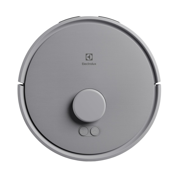 Робот прахосмукачка Electrolux ER71UW2SW, Прахосмукачка и моп, Технология LiDAR, WI-FI, Приложение Electrolux, 4000Pa, Батерия 3200mAh, 46 Wh, 4 скорости, Автономност до 140 минути, Резервоар за вода/прах 280 мл, Тъмносив