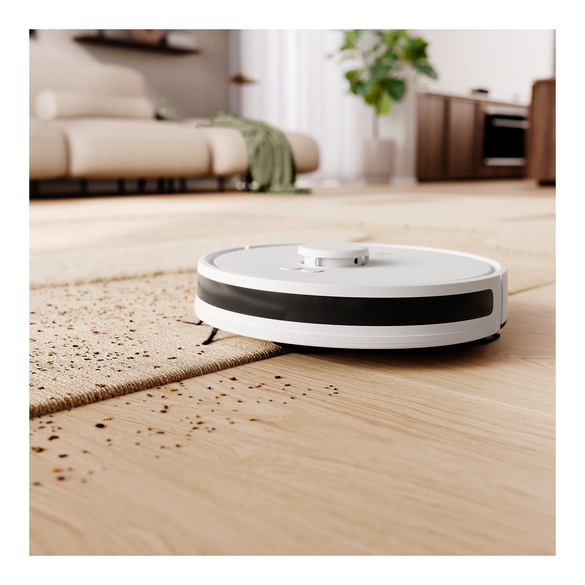 Robot de aspirare Electrolux ER71UW2SW, aspirator si mop, statie automata de golire cu sac igienic Electrolux, 2,4l, tehnologie LiDAR, WI-FI, app Electrolux, 4000Pa, baterie 3200mAh, 46 Wh, 4 viteze, autonomie pana la 140 minute, alb