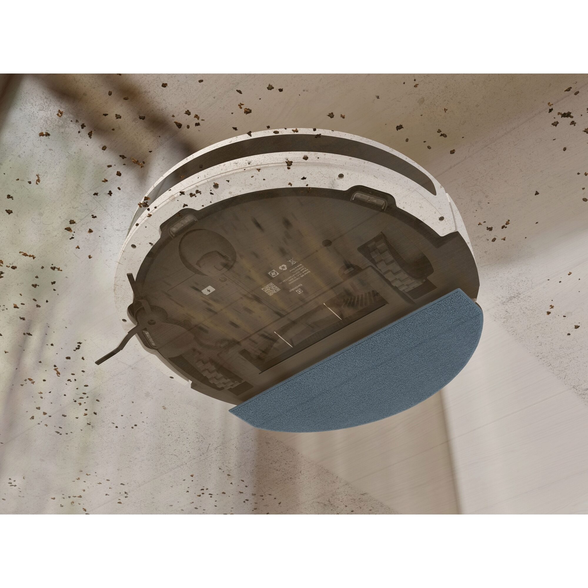 Robot de aspirare Electrolux ER71UW2SW, aspirator si mop, statie automata de golire cu sac igienic Electrolux, 2,4l, tehnologie LiDAR, WI-FI, app Electrolux, 4000Pa, baterie 3200mAh, 46 Wh, 4 viteze, autonomie pana la 140 minute, alb