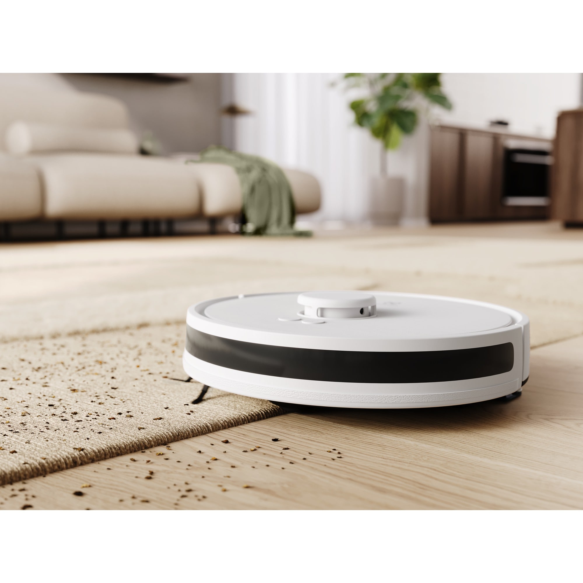 Robot de aspirare Electrolux ER71UW2SW, aspirator si mop, statie automata de golire cu sac igienic Electrolux, 2,4l, tehnologie LiDAR, WI-FI, app Electrolux, 4000Pa, baterie 3200mAh, 46 Wh, 4 viteze, autonomie pana la 140 minute, alb