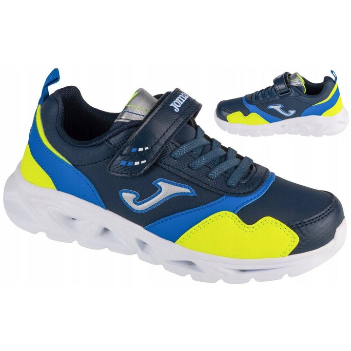Gyerek sportcipő, Joma, Star Jr, műbőr, sötétkék/sárga