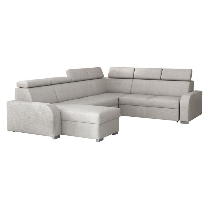 Coltar Losar 2rR2pLC, MIRJAN24, gri deschis, 85x250x315 cm