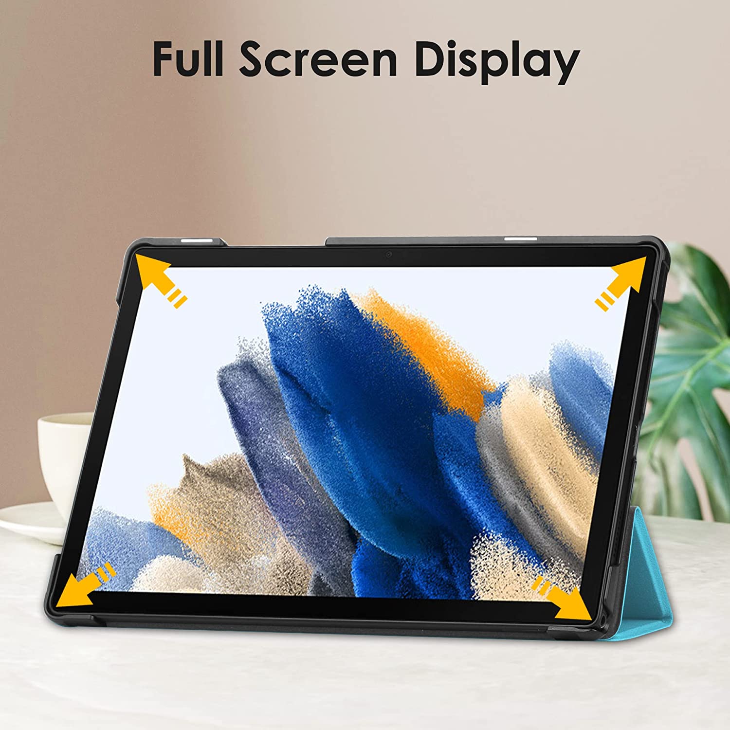 Husa Slim Sigloo, Smart Cover, Trifold, pentru tableta Nokia T21 2022, 10.4inch, model Light Blue