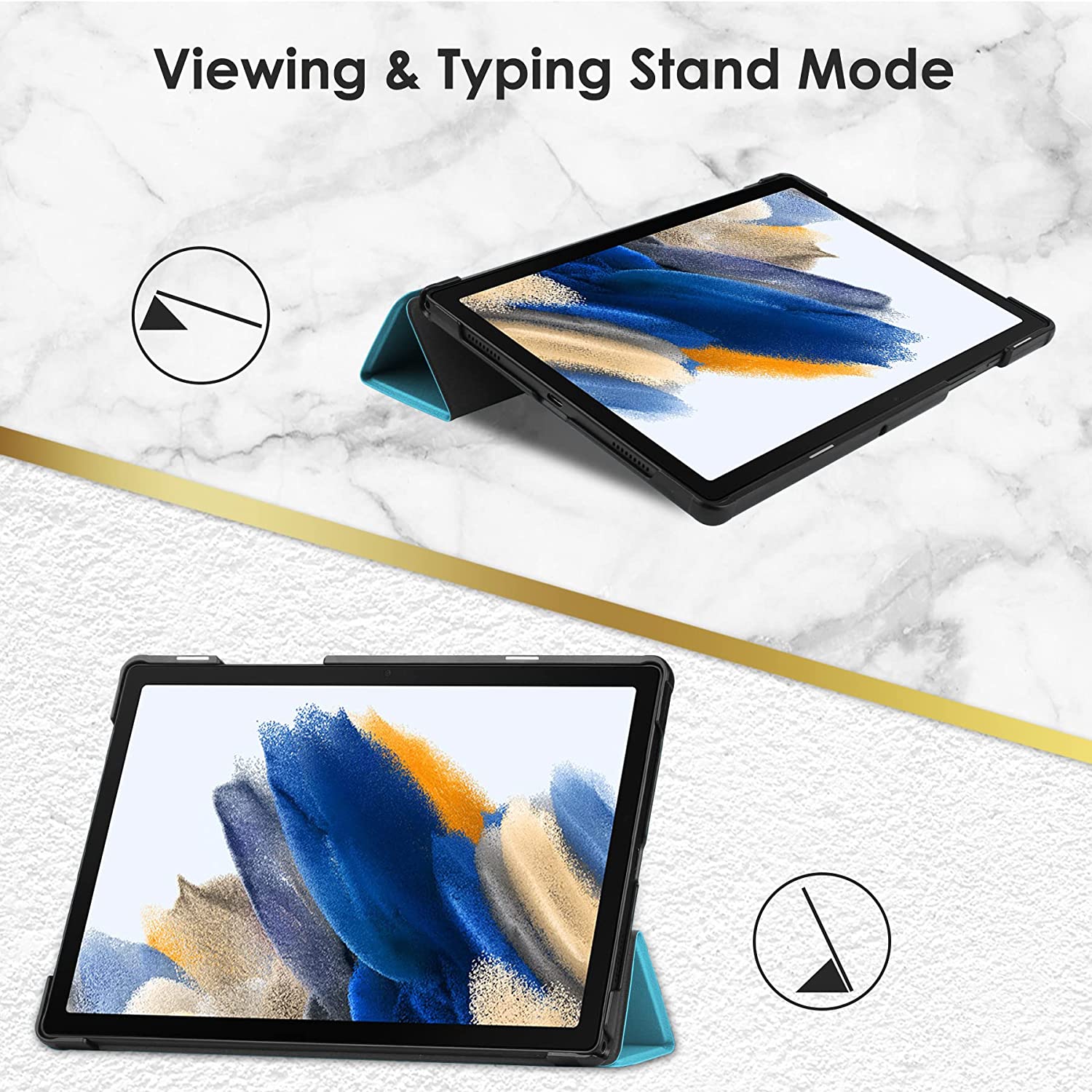 Husa Slim Sigloo, Smart Cover, Trifold, pentru Lenovo Idea Tab 11(2025), 11", Blue Light