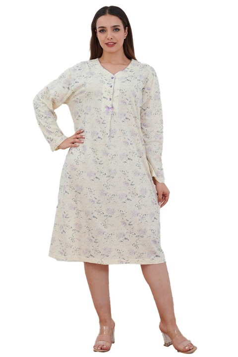 Camasa de noapte, 2101, 100% bumbac, Bella Secret-XL INTL