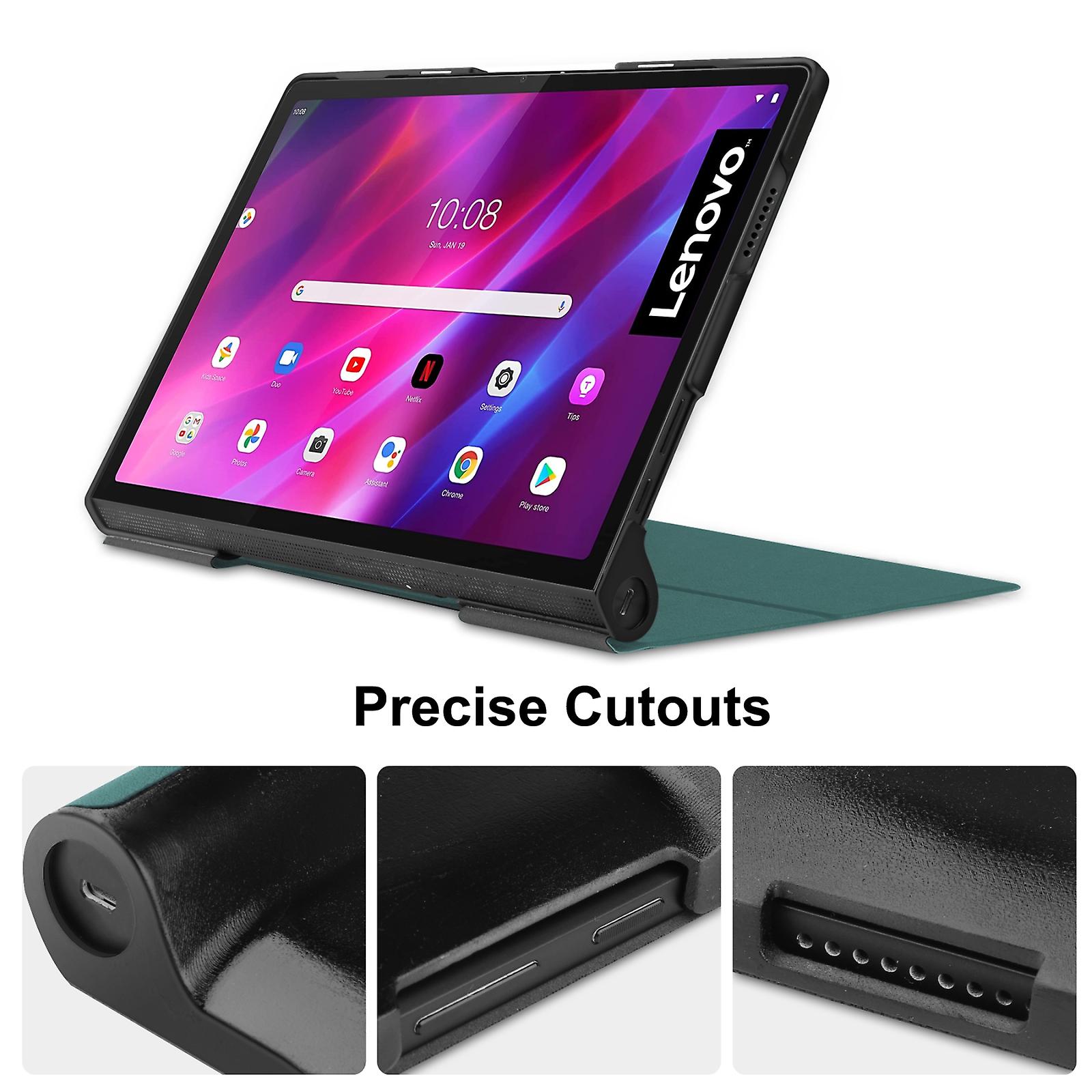 Husa Smart Cover, Sigloo, pentru tableta Lenovo Yoga Tab 11 YT-J706F, 11 inch, 2021, Pine Green
