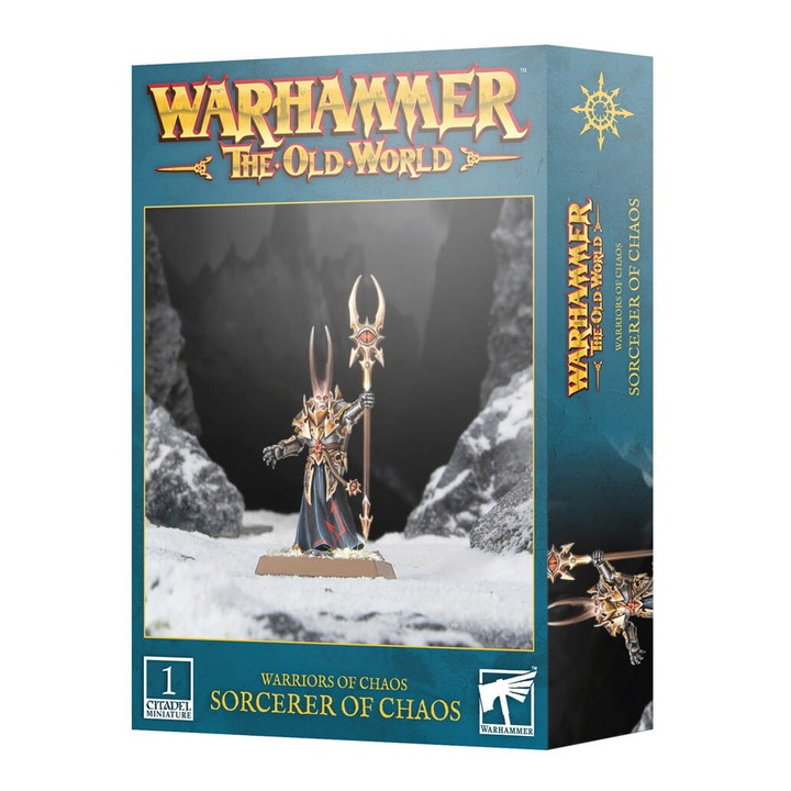 Игра Warhammer The Old World Sorcerer of Chaos Games Workshop 6 части Game Expansion Set Grey
