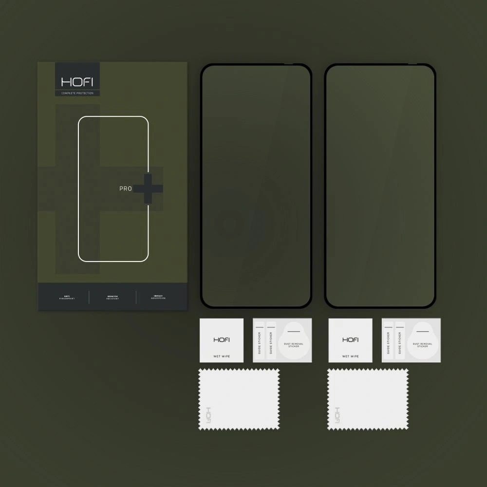 Set 2 folii protectie HOFI Full Cover Pro Tempered Glass 0.3mm compatibil cu Motorola Edge 50 Neo Black