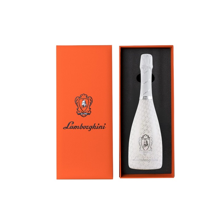 Пенливо вино Lamborghini Ice, Брут, 750мл, Пино Шардоне, с подаръчна кутия